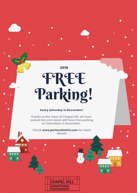 Free Parking Weekends In Downtown Chapel Hill In December Rchapelhill