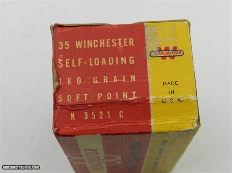 Collectible Ammo Winchester 351 Winchester Self Loading 180 Grain