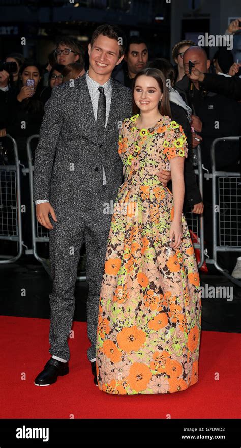 Ansel Elgort And Kaitlyn Dever Arriving At The Bfi London Film Festival