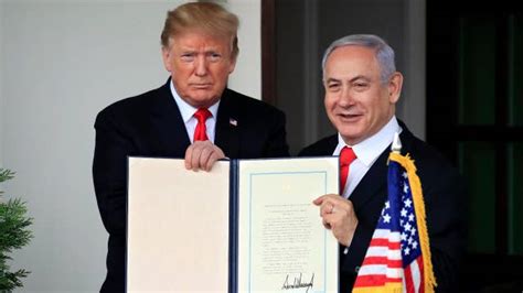 Trump Signs Executive Order Recognizing The Golan Heights As Israeli Territory On Air Videos