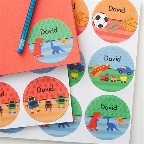 Personalized Kids Name Stickers For