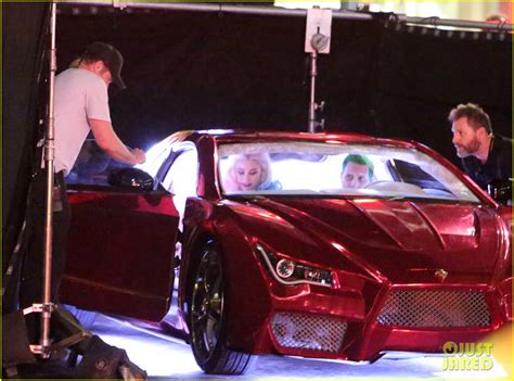 Photo Jared Leto Margot Robbies Stunt Doubles Suicide Squad Car Scene