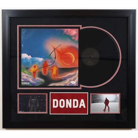 Kanye West Signed Donda Custom Framed Vinyl Record Album Display Jsa