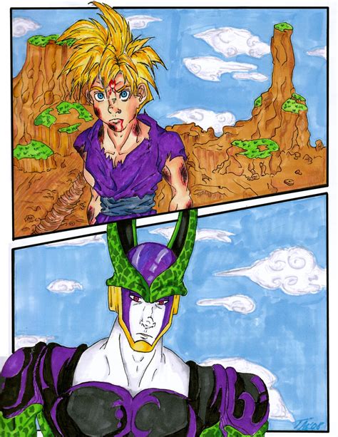 Gohan Vs Cell By Swirlingdimension Fanart Central