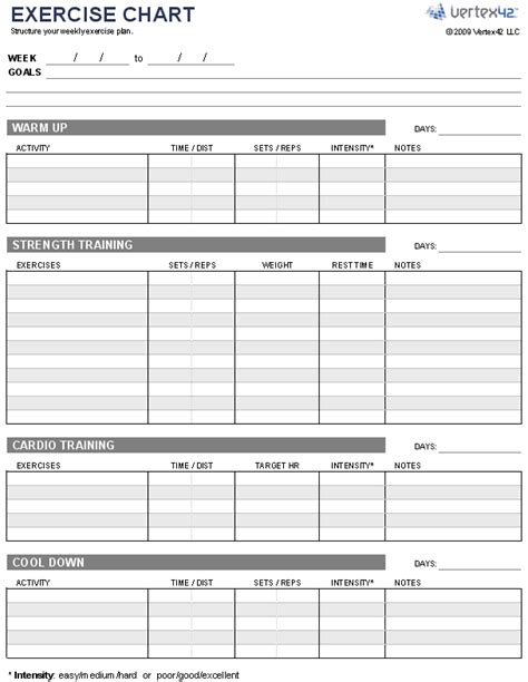 Professional workout template format excel, word and pdf, is a complete schedule sheet for the gyms and much physical training center likes where karate yoga and many other physical activities … Free Exercise Chart or MS Excel -Use this template to create your weekly exercise plan. Print a ...