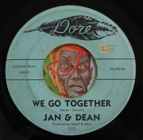 Hear Jan And Dean 45 We Go Togetherrosie Lane Dore Teen Teener Rock Doo