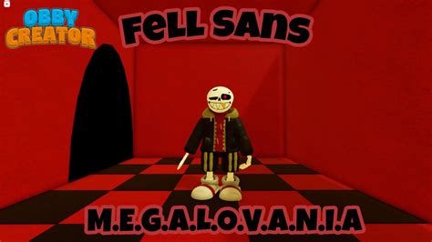 Fell Sans Speedbuild Obby Creator Roblox Youtube