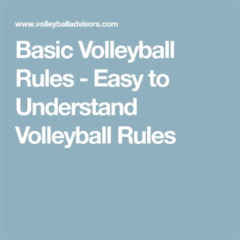 Latest Regulation Basic Volleyball Rules And Regulations