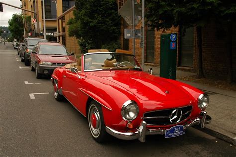 Old Parked Cars 1959 Mercedes Benz 190sl Mercedes Convertible