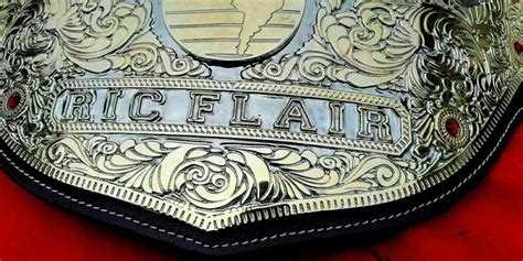 Title Ric Flair Big Gold Wrestling Championship Belt Replica Etsy