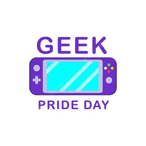 Geek Pride Day With Emulator Vector Geek Pride Concept Png And