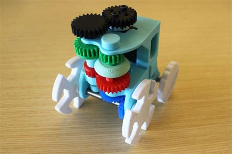 Make Your Own Gearbot A 3d Printed Toy Robot With Old School Gear