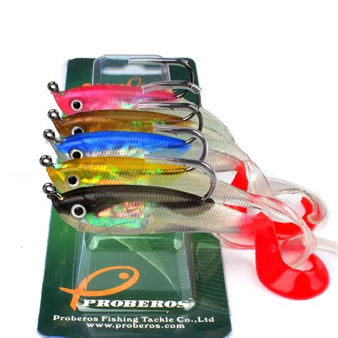 1 Pcs Soft Silicone Lures 14710 Cm Lead Head Jig Fishing Lures