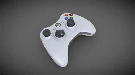 Xbox 360 Controller White Buy Royalty Free 3d Model By Fadetoblack
