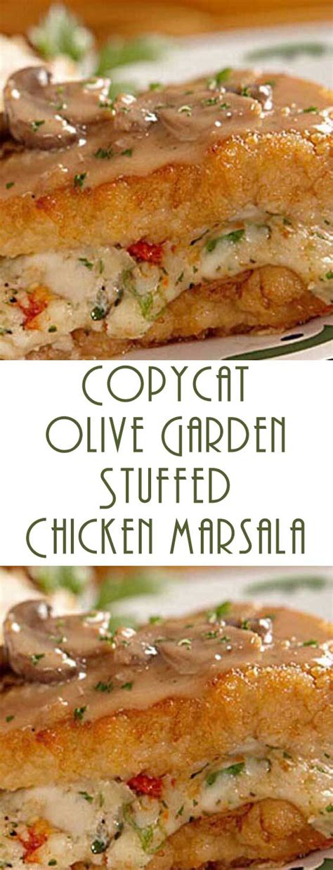 Remove from pan, cover and keep warm. Copycat Olive Garden Stuffed Chicken Marsala Recipe ...