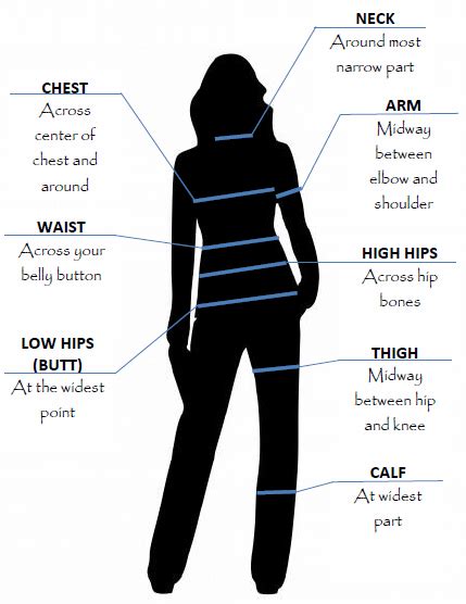 The Best Measurement Chart For Women Measurement Chart For Women Hip