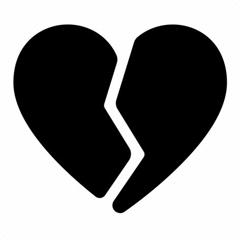 Broken Heart Pain Shattered Icon Download On Iconfinder