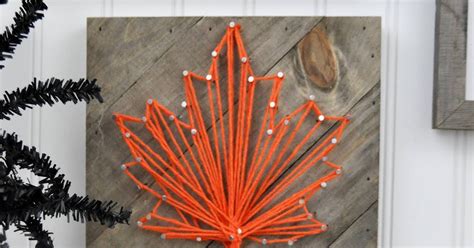 How To Create A Fall Leaf String Art Frame Jen Gallacher