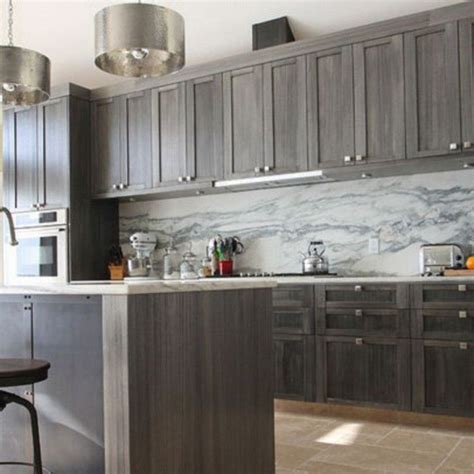 Stained kitchen cabinets are a great way to bring the look of natural wood into your kitchen. 40 INSPIRING GREY WASH KITCHEN CABINETS IDEAS - Page 25 of ...