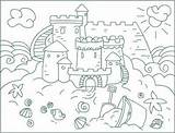 Coloring Sand Castle Summer Sandcastles Sandcastle Sheets Nicole Printable Sheet Castles Kindergarten Letscolorit Neo sketch template