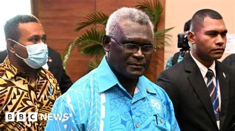 Manasseh Sogavare Solomon Islands Pm Accuses Australia Of Interference