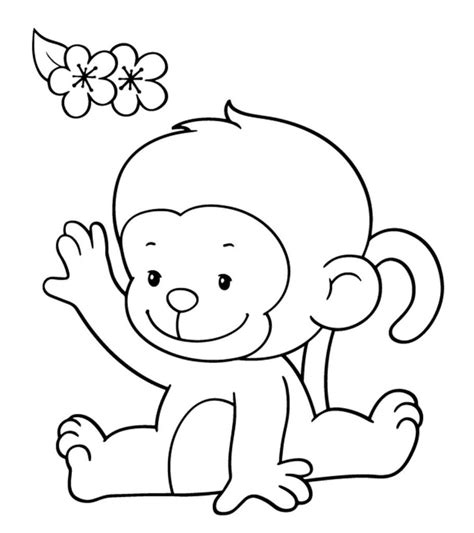 Monkeys Coloring Pages Learny Kids