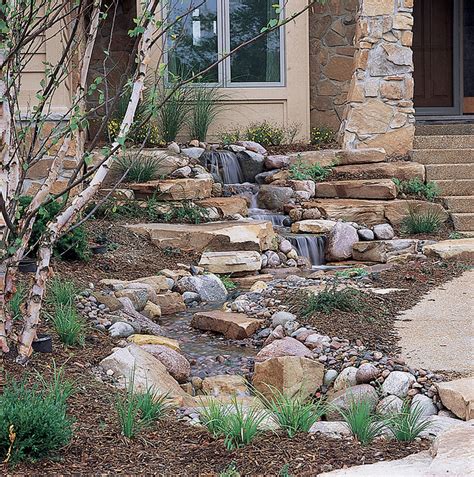 The waterfall is undoubtedly the most beautiful and favored feature in a water garden. Diy Front Yard Landscaping Pondless Waterfall | Joy Studio ...