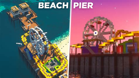 Building The Santa Monica Pier In Minecraft City Build Series Youtube