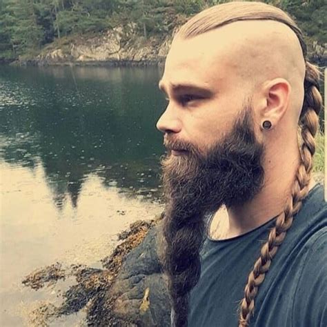 Whether or not this hairstyle combines viking with elf fashion is anybody's guess. 50+ Viking Hairstyles to Channel that Inner Warrior (+Video) - Men Hairstyles World