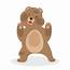 Brown Bear Funny Cartoon Vector Illustration 590953  Download Free
