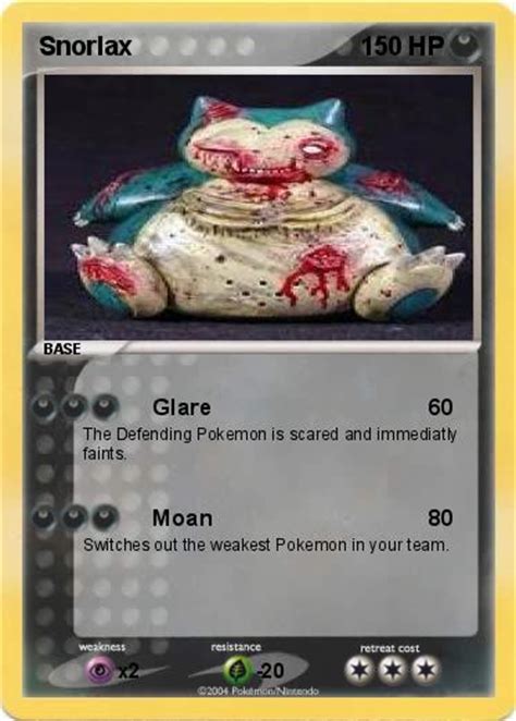 Thanks for watching and have a. Pokémon Snorlax 51 51 - Glare - My Pokemon Card