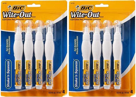 Bic Wite Out Shake N Squeeze Correction Pen 8 Ml White