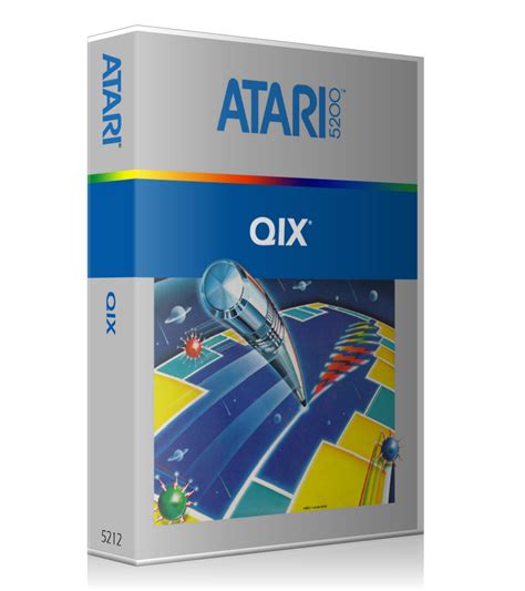 Atari 5200 Qix 2 Game Cover To Fit A Ugc Style Replacement Game Case