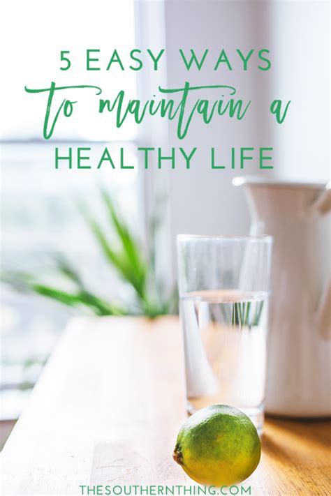 5 Easy Ways To Maintain A Healthy Lifestyle The Southern Thing