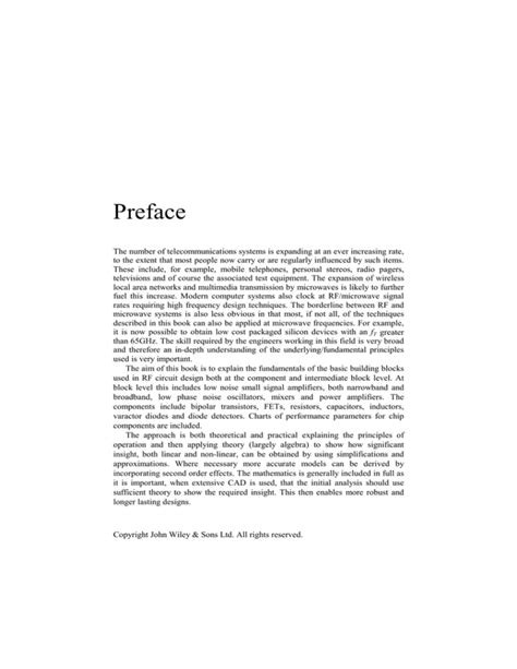 Preface Page University Of York