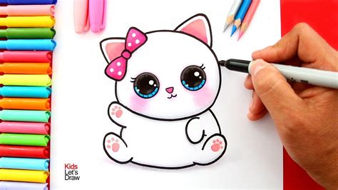 Dibujos De Gatos Tiernos Fáciles