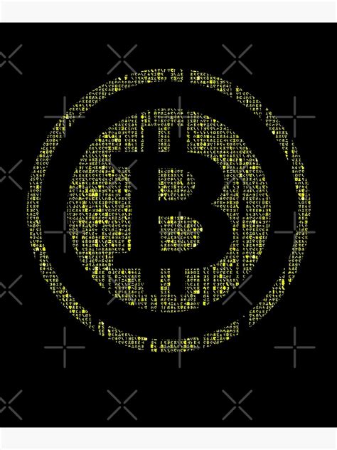 Bitcoin Btc Crypto Art Poster For Sale By Mdam Redbubble