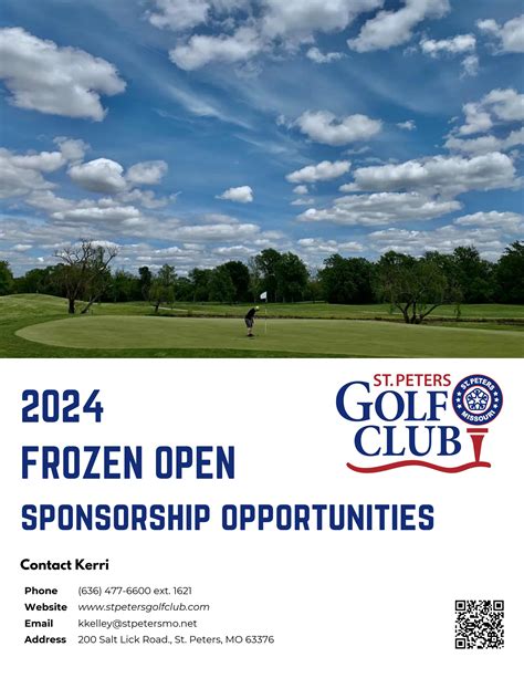 St Peters Golf Club Frozen Open Event Sponsorship By Stpetersrecplex