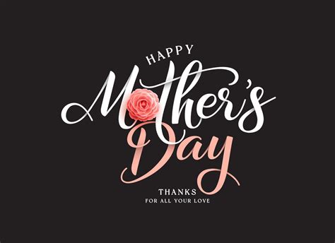 Happy Mothers Day Greeting Text Vector Design Mothers Day Greeting