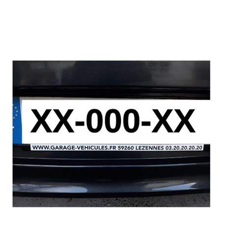 Commandez en ligne votre plaque d'immatriculation voiture, moto, 4x4 et véhicule de collection. CACHE PUB PLAQUE IMMATRICULATION x 100 - CHTISTICK ...