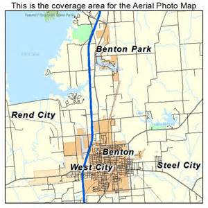 Aerial Photography Map Of Benton Il Illinois