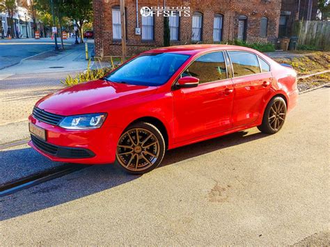 2014 Volkswagen Jetta With 18x8 42 Niche Dfs And 22540r18 Falken Ziex