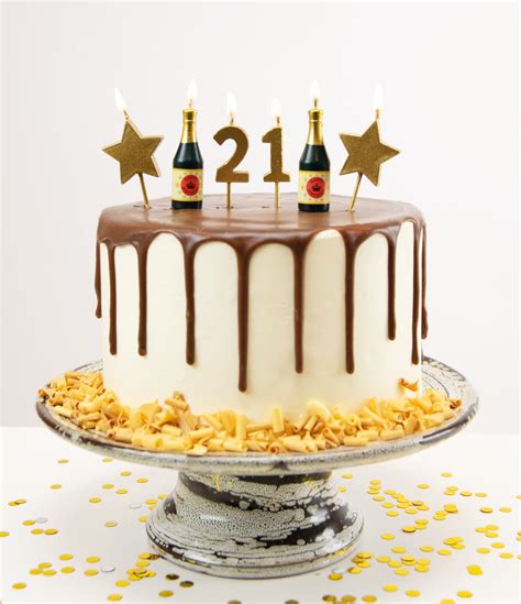 Birthday Cake Candles 21 Years