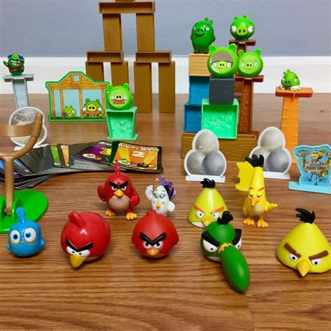 Angry Birds Toys Lot Figures Blocks Cards Playset 1878557861