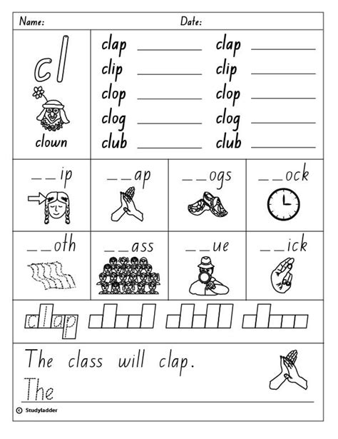Look at the pictures carefully. Grade 1 Bl Blends Worksheets : Blends Digraphs Trigraphs ...