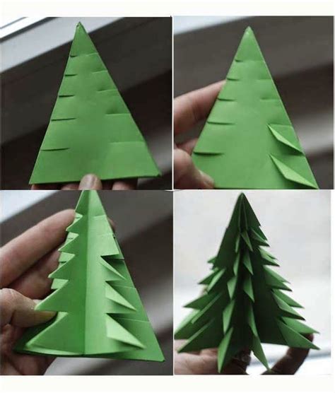 Arbre Dessin Easy Origami Christmas Tree Printable Instructions