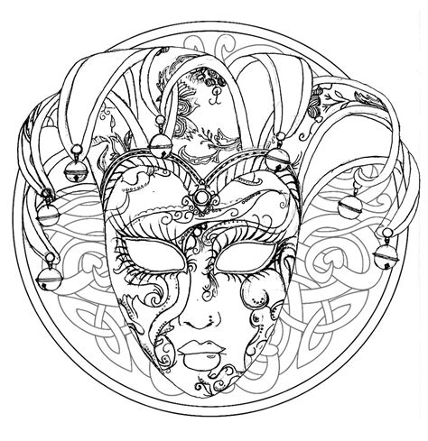 Faça o download e imprima essas. Mandala Fasching - Kreatív gyűjteményem | Mandala coloring ...