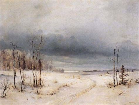 Winter Alexei Savrasov Wholesale Oil Painting China Picture Frame 60701