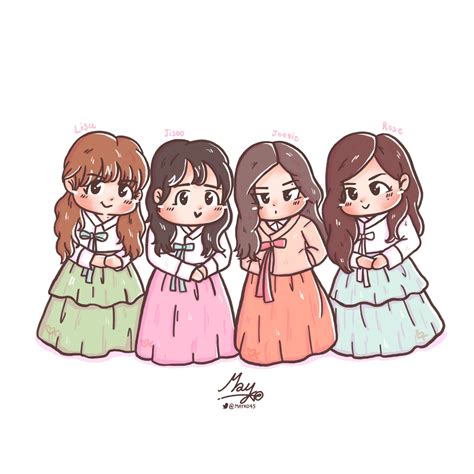 Blackpink Wallpaper Blackpink Chibi Cute Blackpink Anime Cute