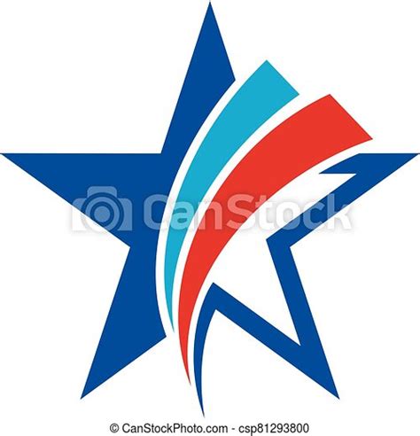 Star Swoosh Logo Template Illustration Design Vector Eps 10 Canstock